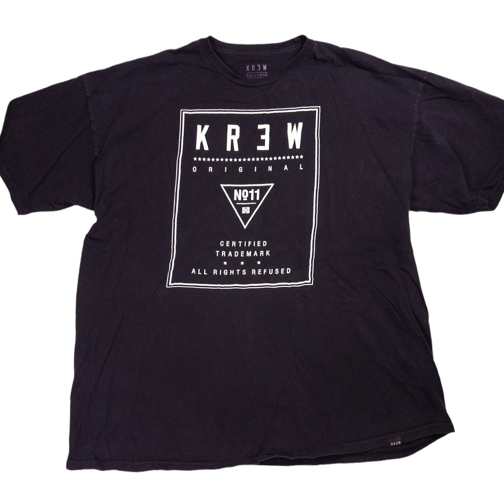 KR3W Graphic T-Shirt Mens XXL Black Good Skate Streetwear Short Sleeve Tee